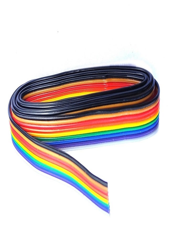 Steko (2 Meter) 10 Core 7/40 Ribbon Wire Multi Color DC Ribbon Wire Cable For Multipurpose Use, DIY, Electronics Works, Science Projects Hobby Kit